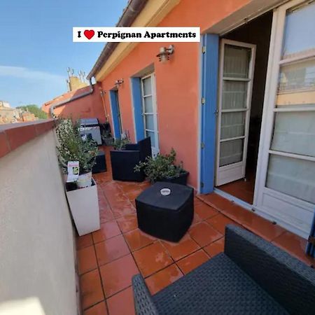 I Love Perpignan Duplex Terrasse Buitenkant foto