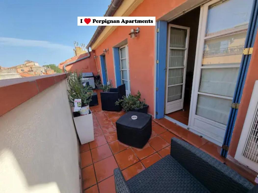 I Love Perpignan Duplex Terrasse Buitenkant foto
